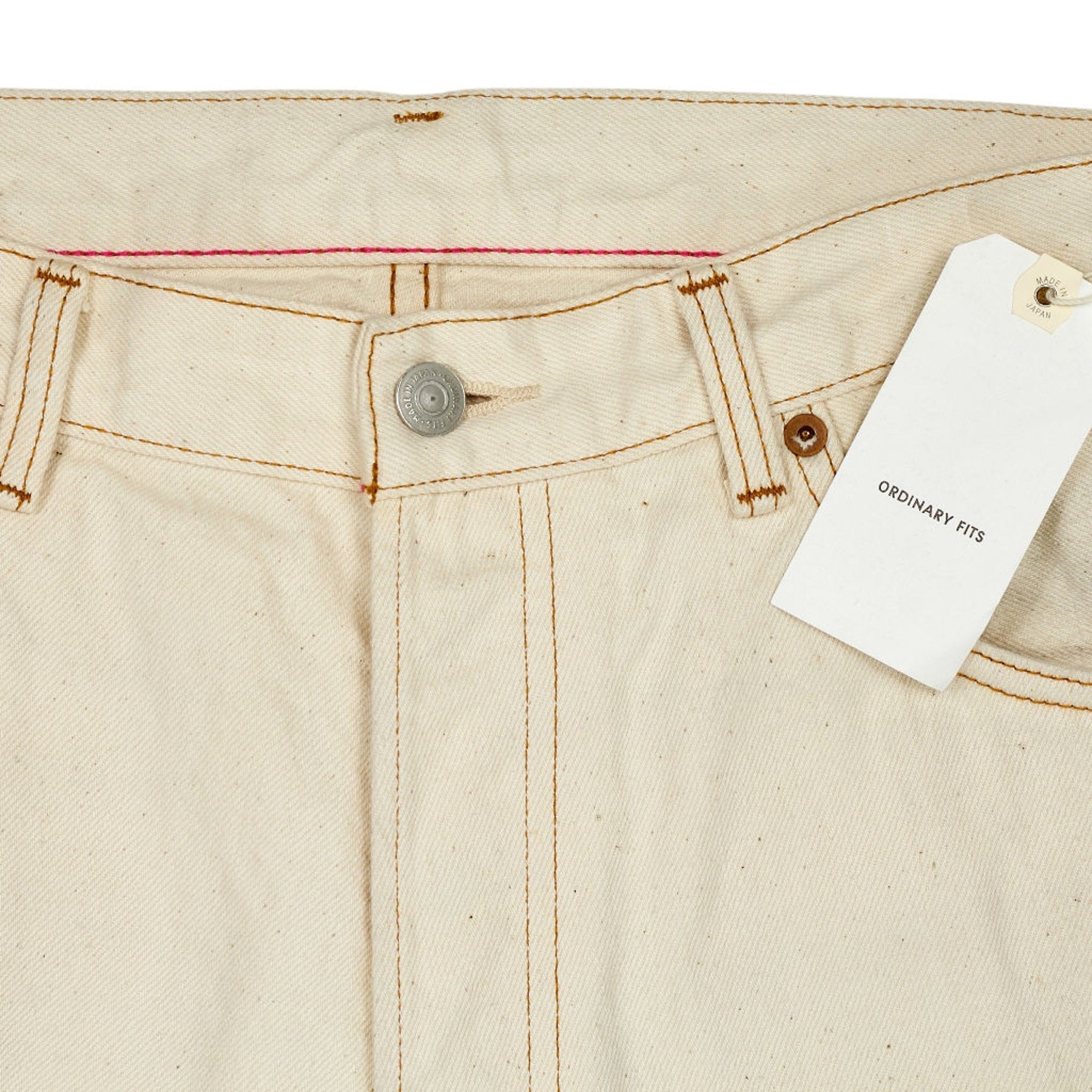 Ordinary Fits Ecru Cotton Jeans