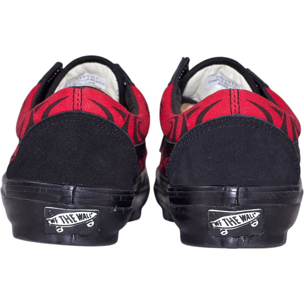 Vans Black Red Flame LX Old Skool Trainers