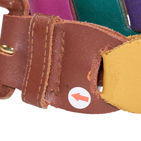 Crisis Multicolour Genuine Leather Belt Medium