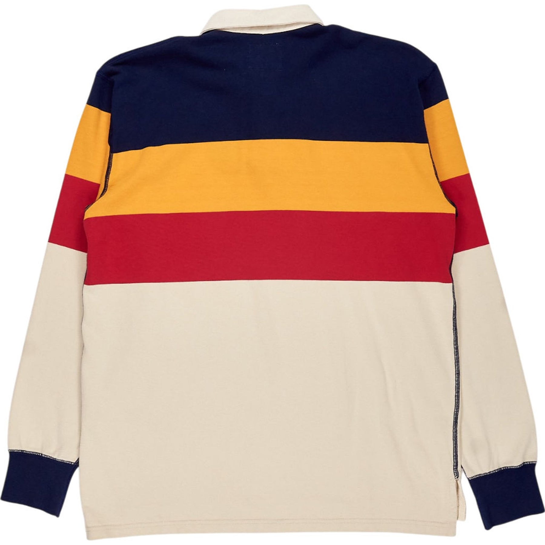Drake's Multicolour Striped Rugby Shirt