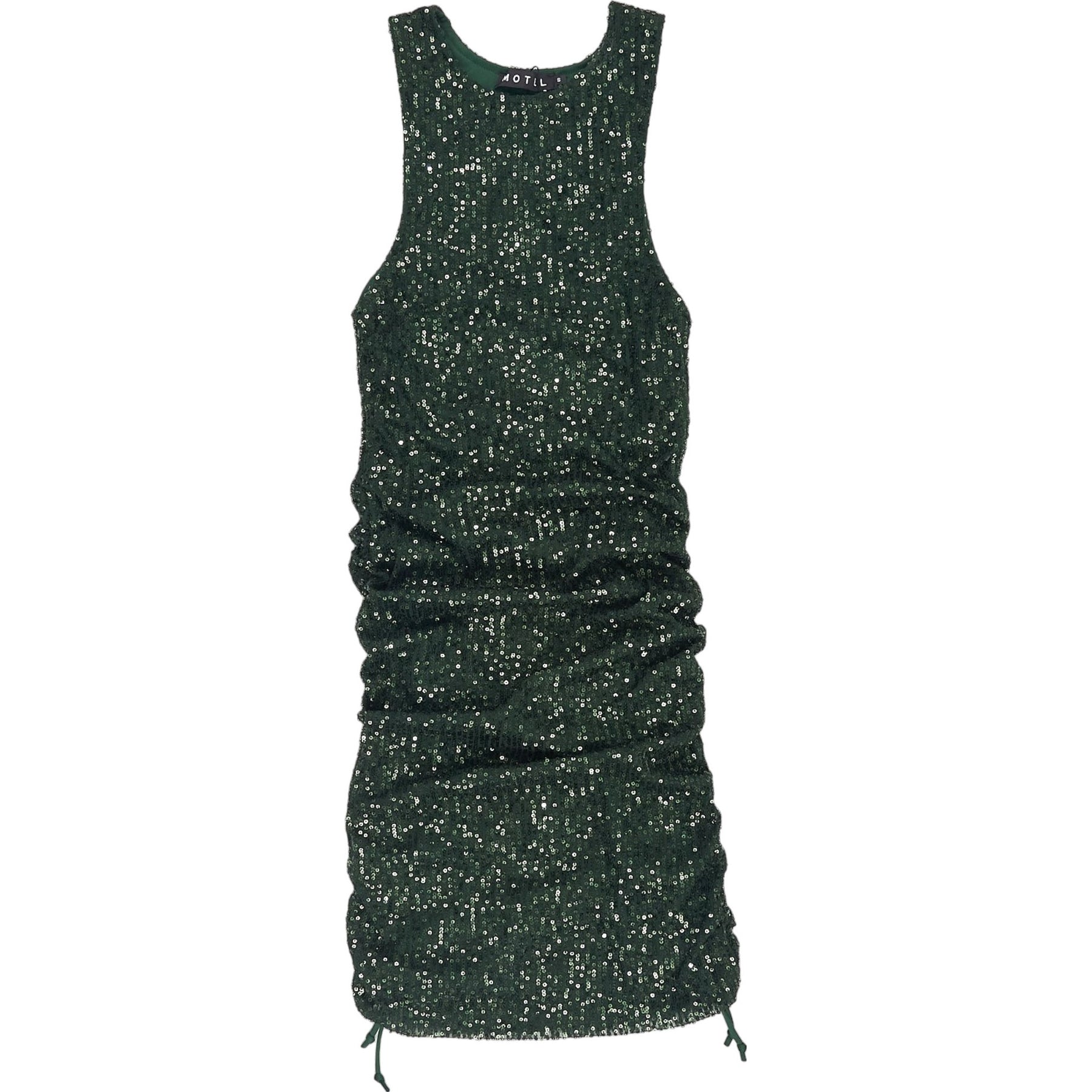 Motel Green Sequin Adilia Dress