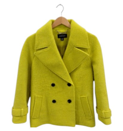 Karen Millen Yellow Wool Blend Coat