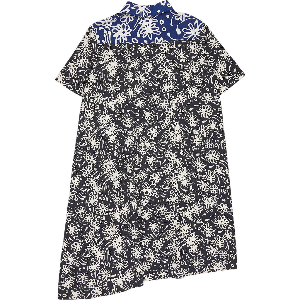 Finery Black White Floral Shirt Dress