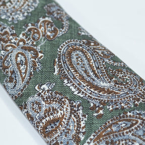 Moss Green Pattern Tie Bundle x 3