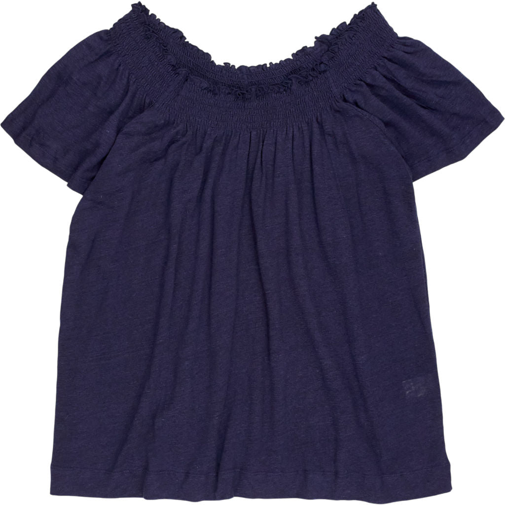 NRBY Navy Off Shoulder Top