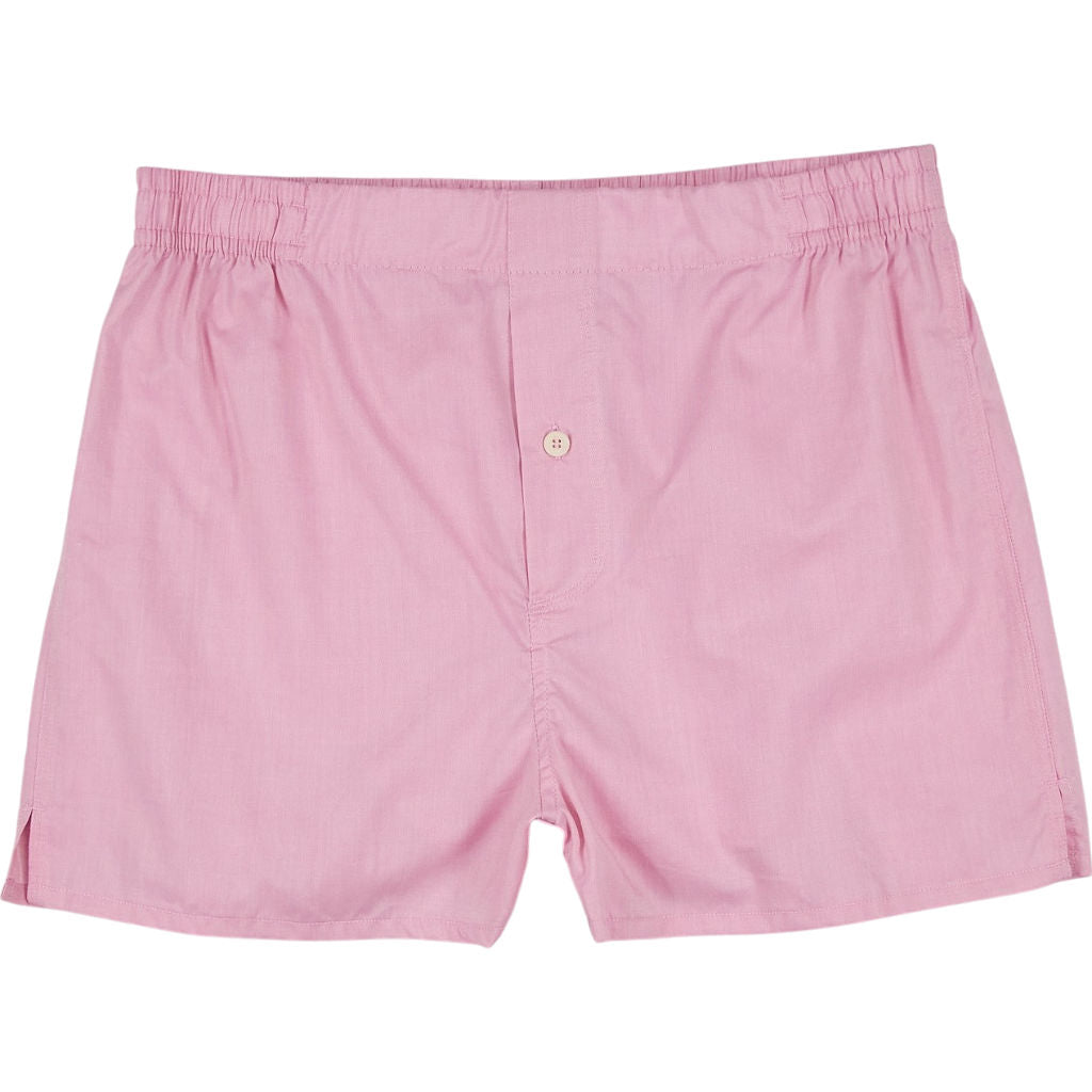 Hamilton + Hare Pink Cotton Boxers (Single Pack)