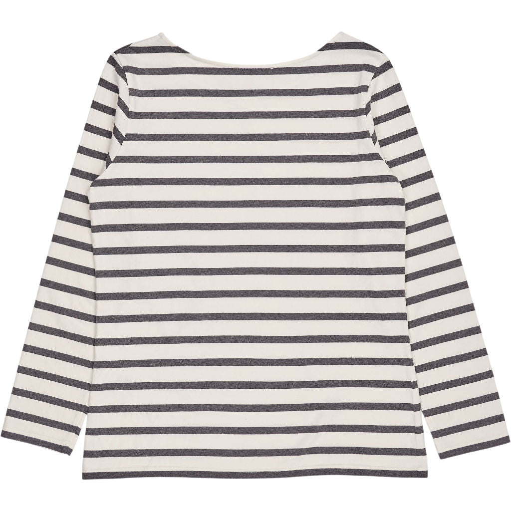 Baukjen Soft White Grey Stripe Ashley Top