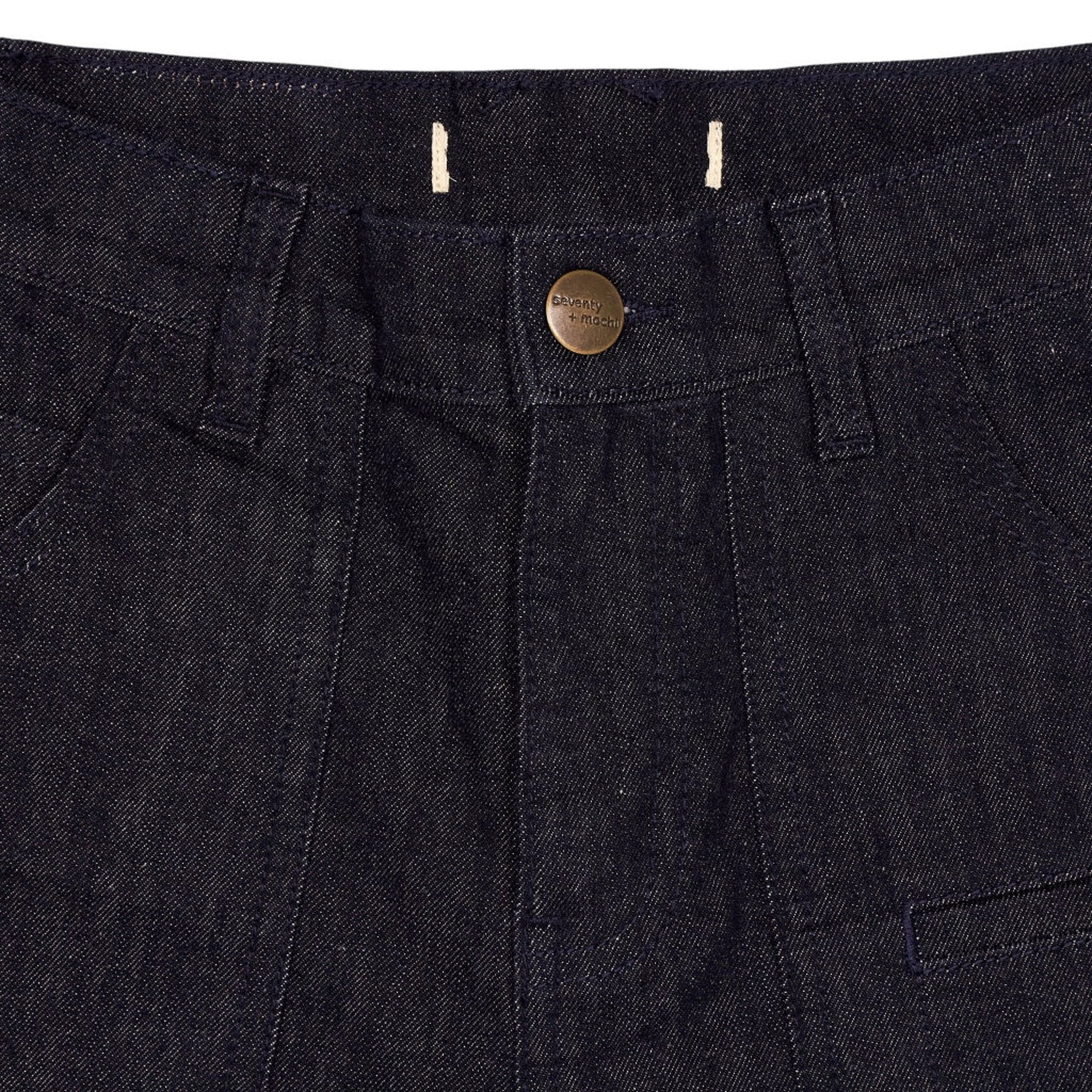 seventy + mochi Blue Embroidered Denim Jeans