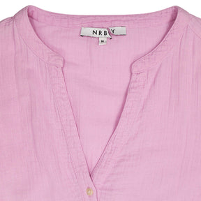 NRBY Pink Cotton Midi Dress