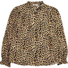 Baukjen Brown Leopard Print Blouse