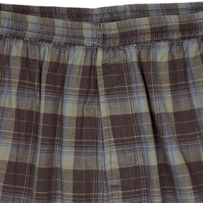 Universal Works Brown Check PJ Trousers