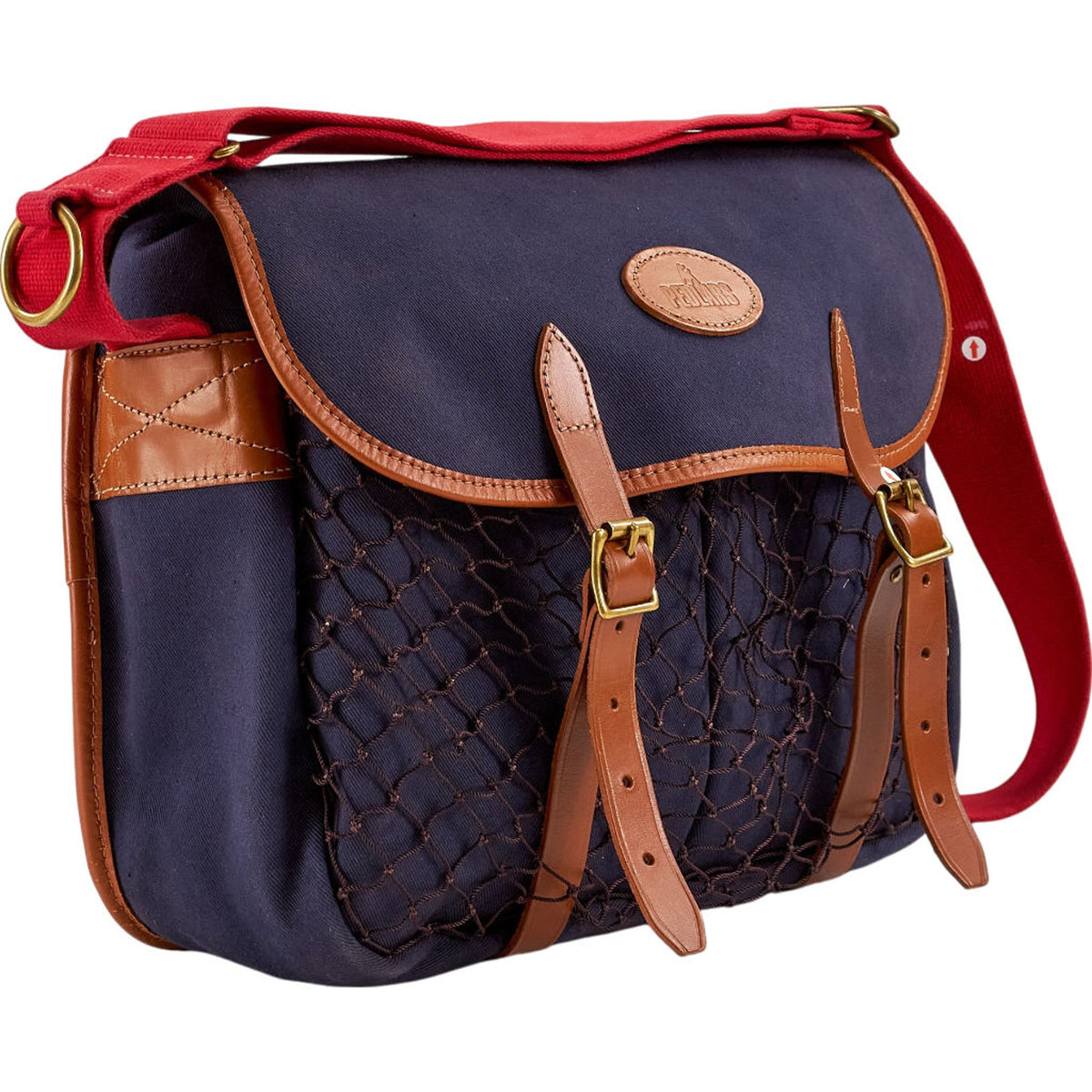 Pedlars Blue Canvas Leather Bag
