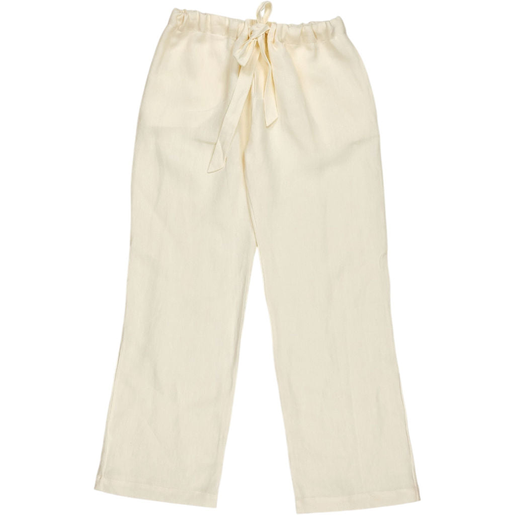 Rose Uniacke Cream Linen Trouser Suit