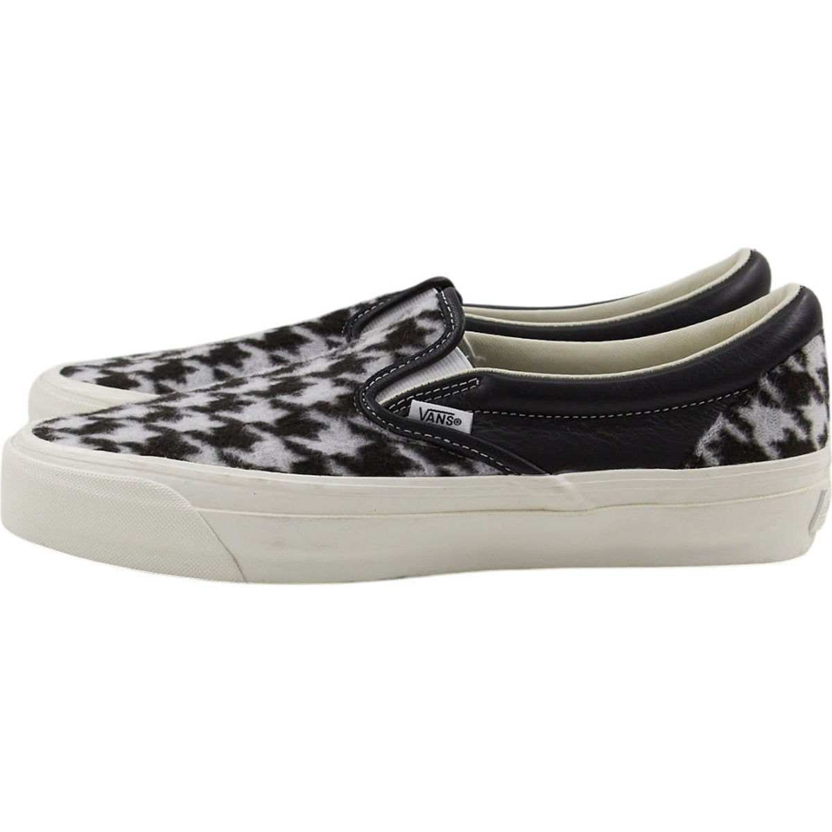 Vans Black Houndstooth Slip-On Trainers