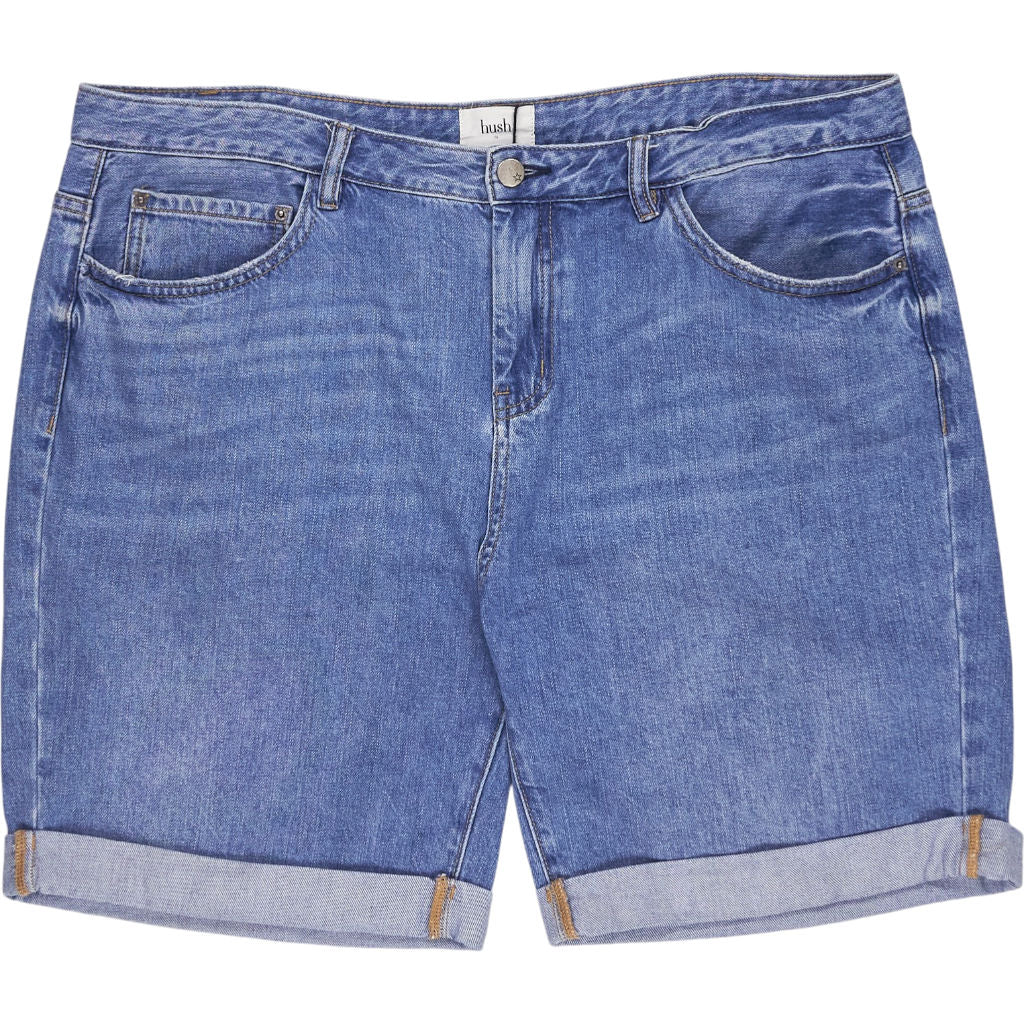 Hush Light Blue Long Denim Shorts