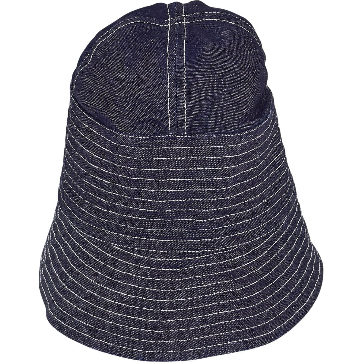 Drakes Blue Denim Bucket Hat
