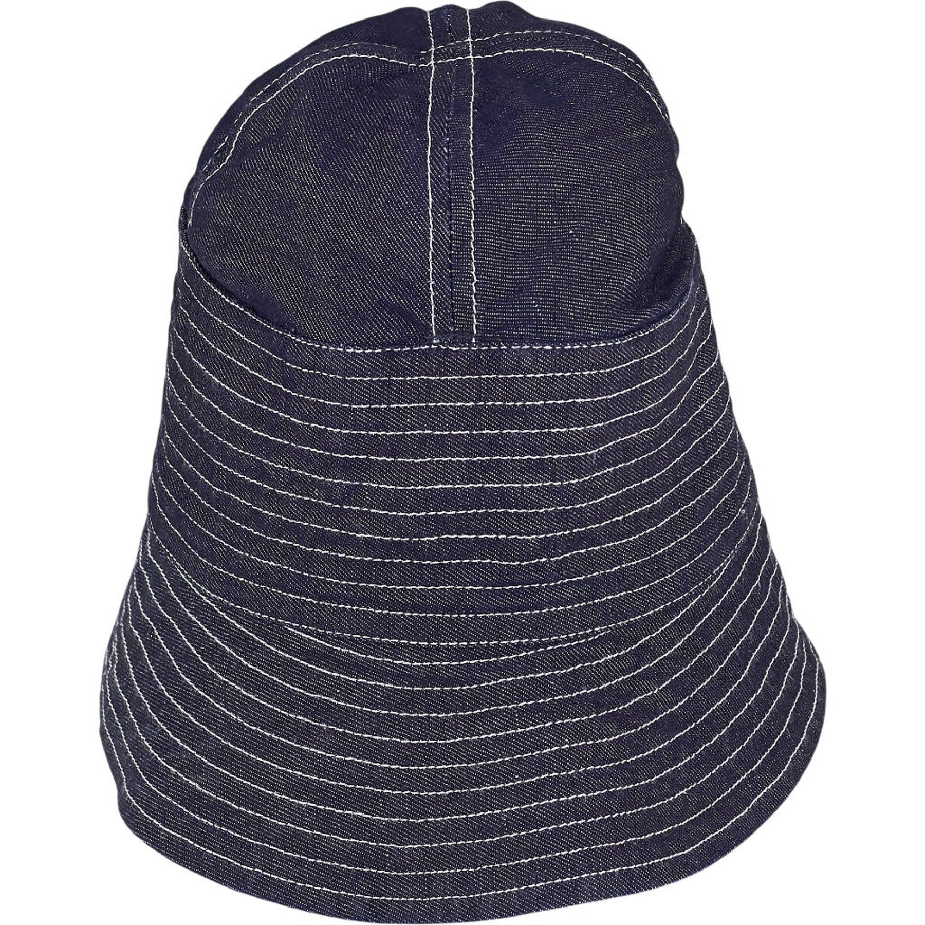 Drakes Blue Denim Bucket Hat