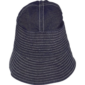 Drakes Blue Denim Bucket Hat
