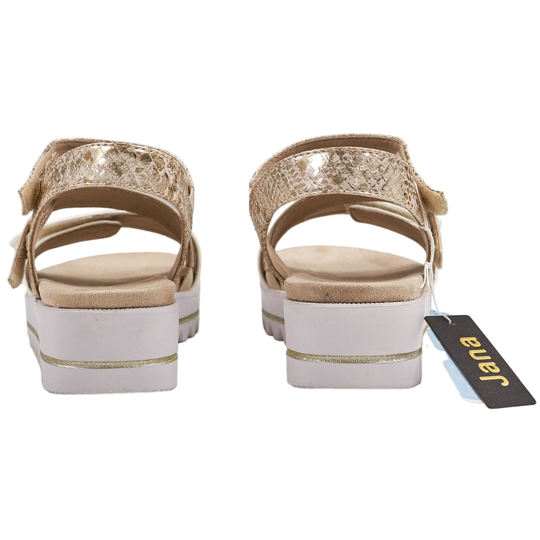 Jana Gold Comb Sandals