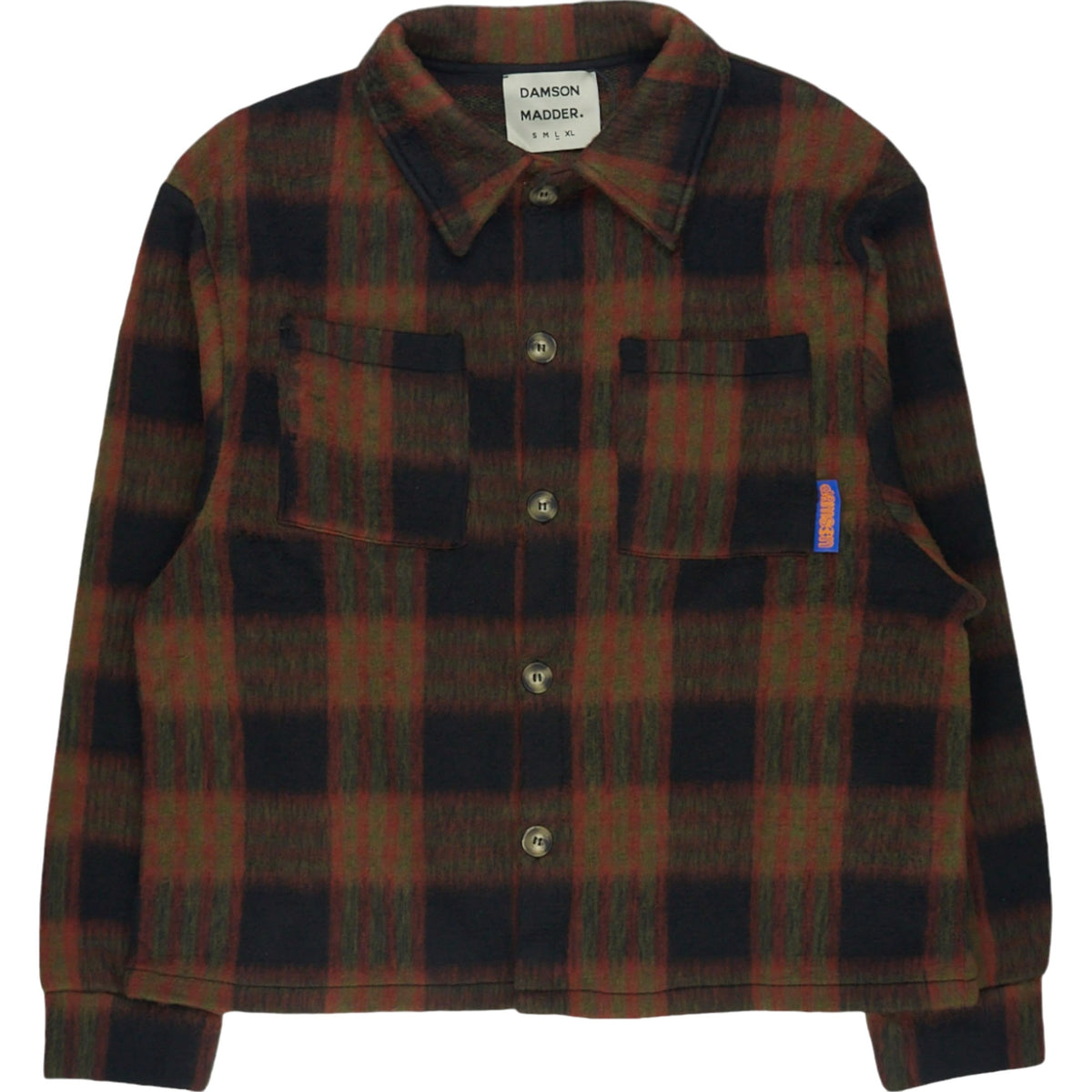 Damson Madder Plaid Shirt Jacket