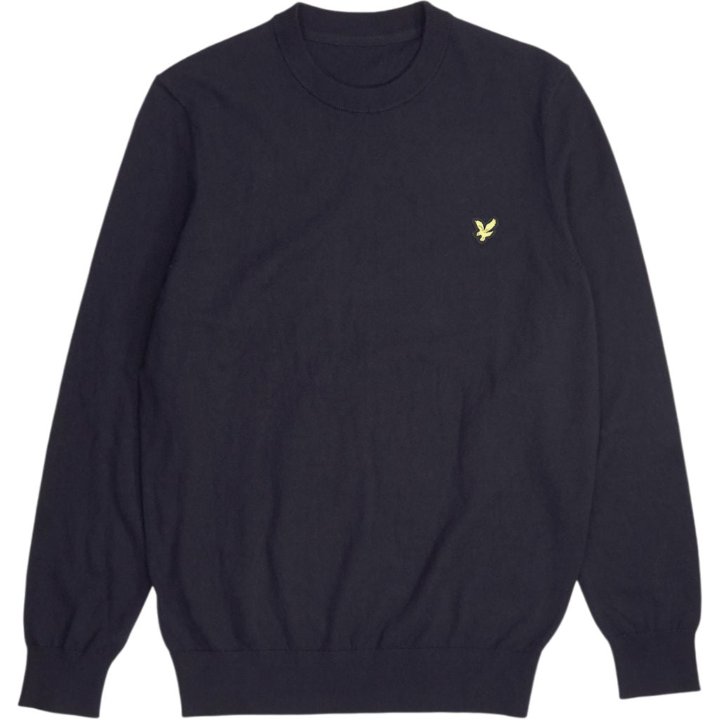 Lyle & Scott Navy Knitted Crew Neck Jumper