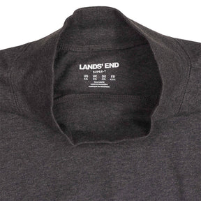 Lands' End Grey Super-T Long Sleeve Top