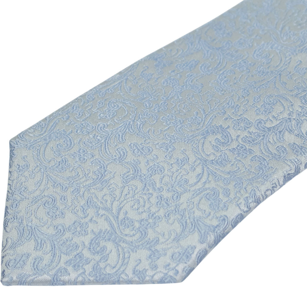 Moss Light Blue Patterned Tie Bundle x 3