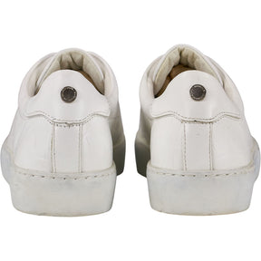 Barbour White Zip Trainers
