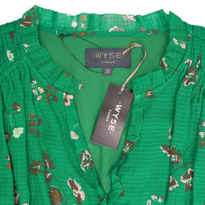 WYSE  London Green Miah Floral Dress