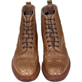 LRS Brown Leather Brogue Boots