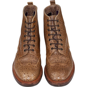 LRS Brown Leather Brogue Boots