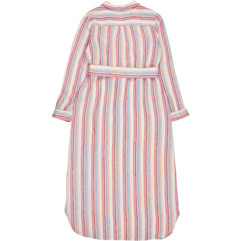 NRBY Multicolour Striped Linen Dress