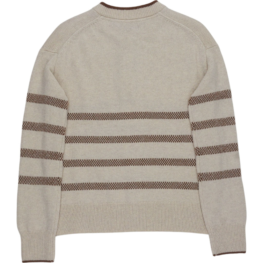 Beaufort & Blake Beige Striped Knit Jumper