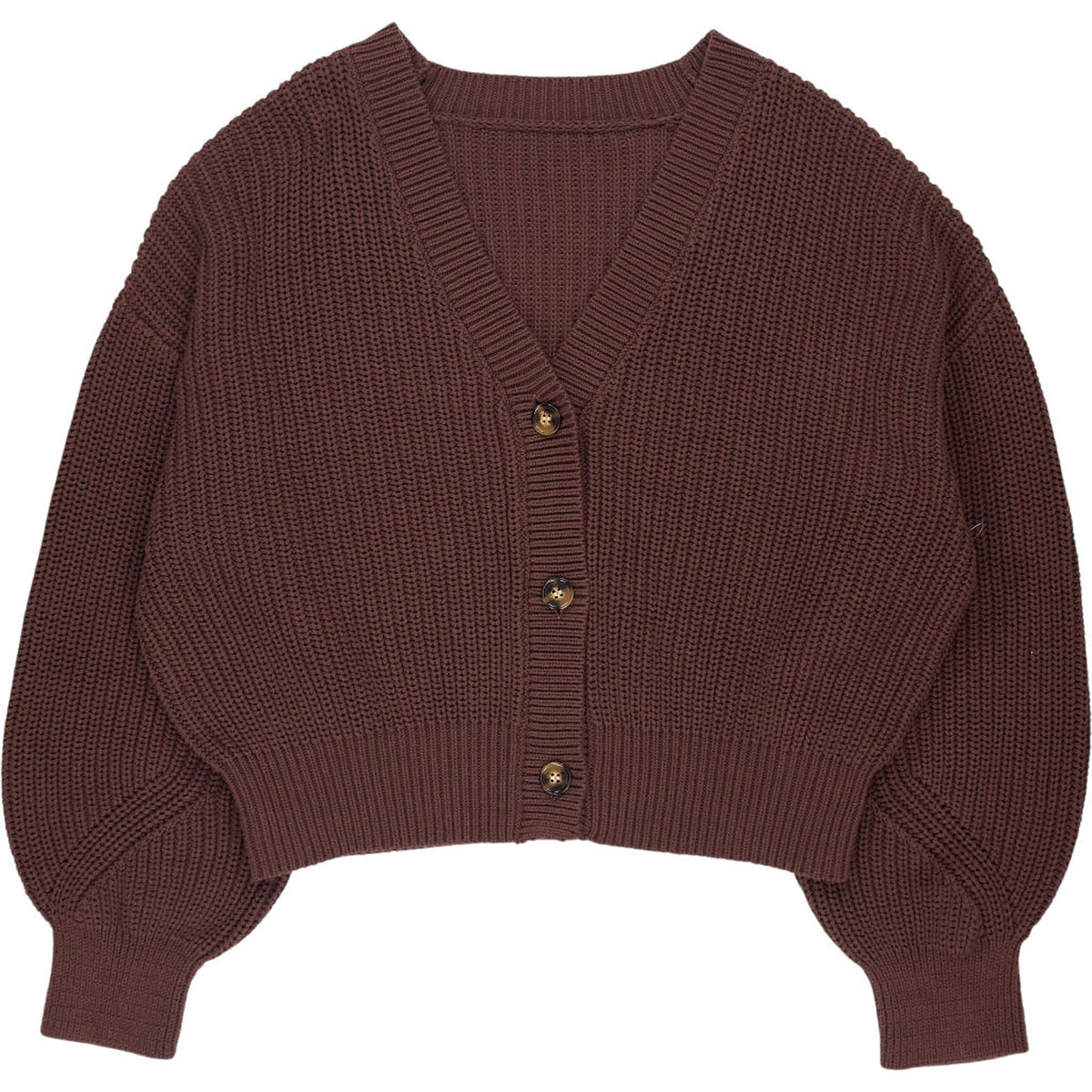 OMNES Brown Hopper Cotton Cardigan