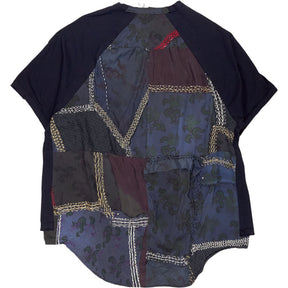 By Walid Black Patchwork T-Shirt