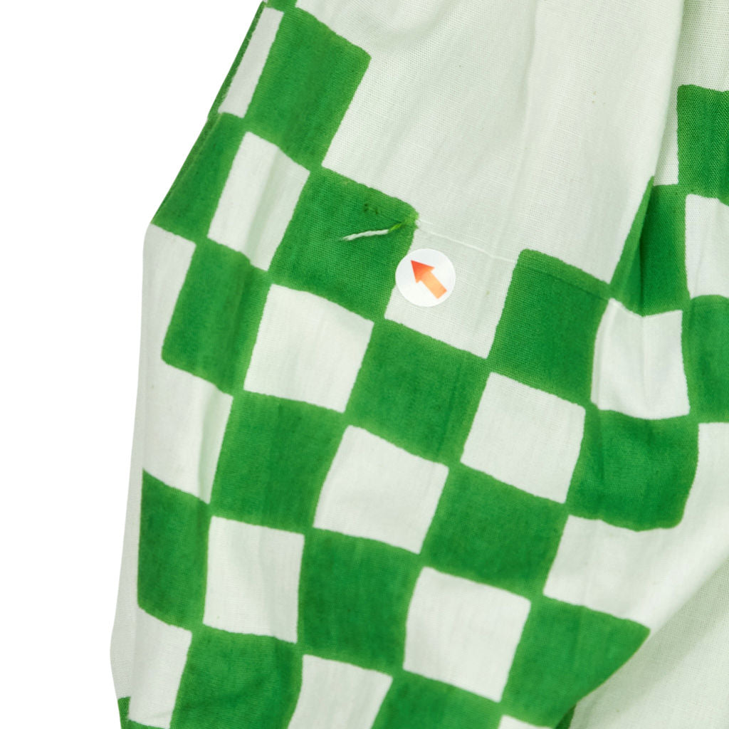 Bonté Apple Green Check Midi Dress