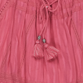 Zadig & Zoltaire Pink Lace Trim Mini Skirt