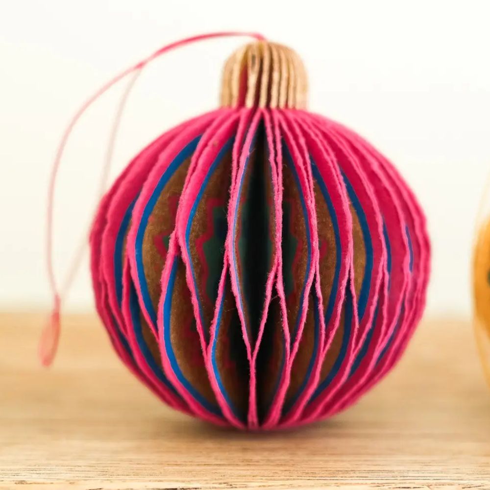 Honeycomb Bauble - 3 individual colours