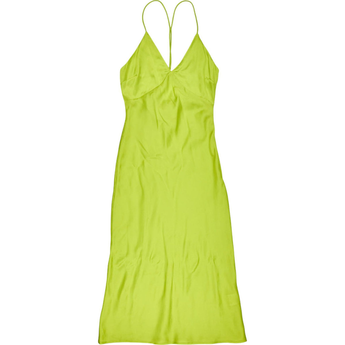 OMNES Lime Strappy Dress