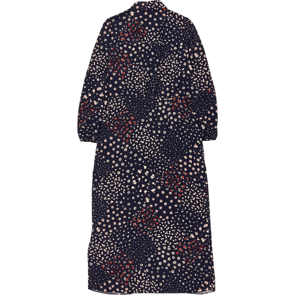 Hush Navy Floral Mini Shirt Dress