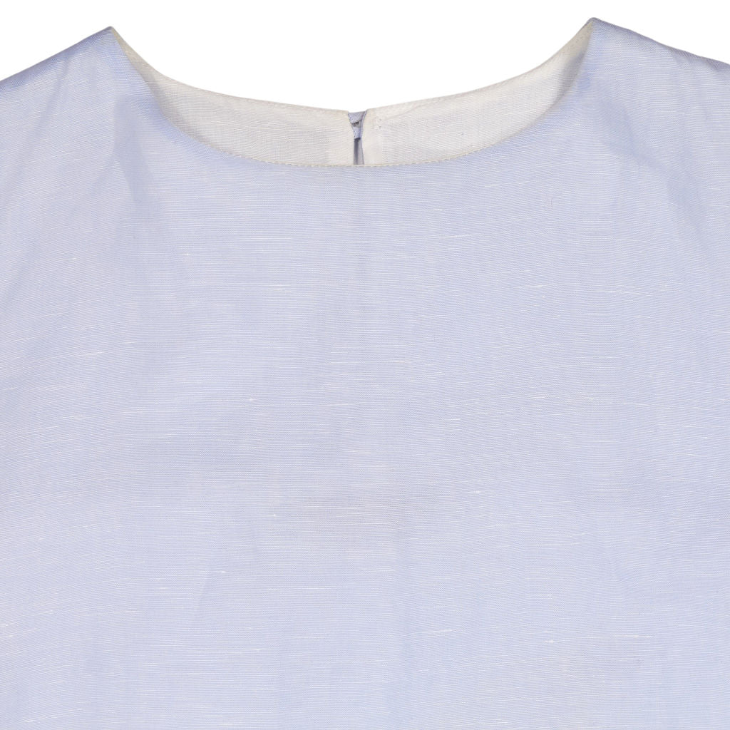 Casey Blue Cotton Blend Dress