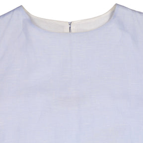 Casey Blue Cotton Blend Dress