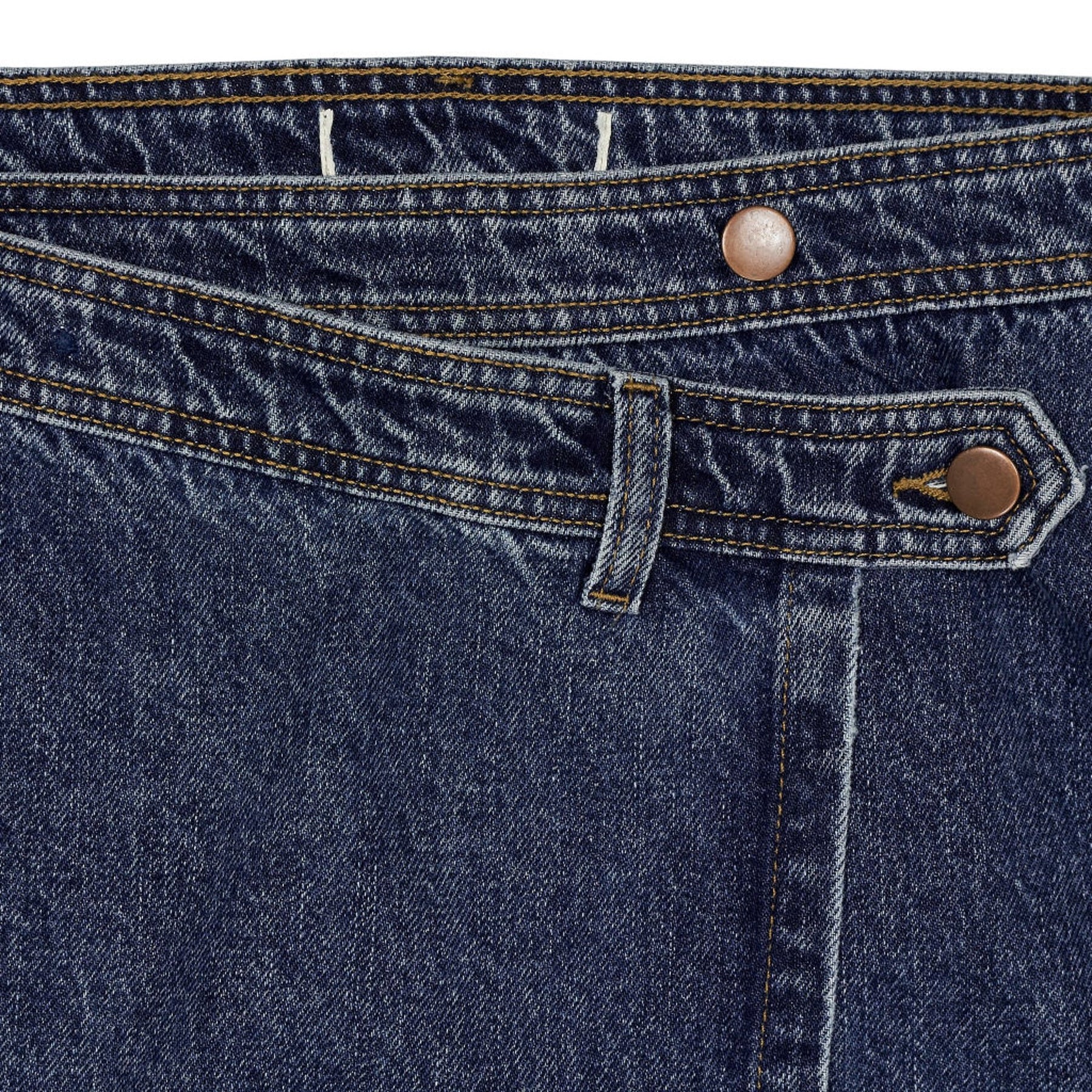 seventy + mochi Blue Denim Midi Skirt