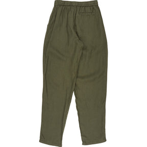 Hamilton + Hare Olive Green Linen Trousers