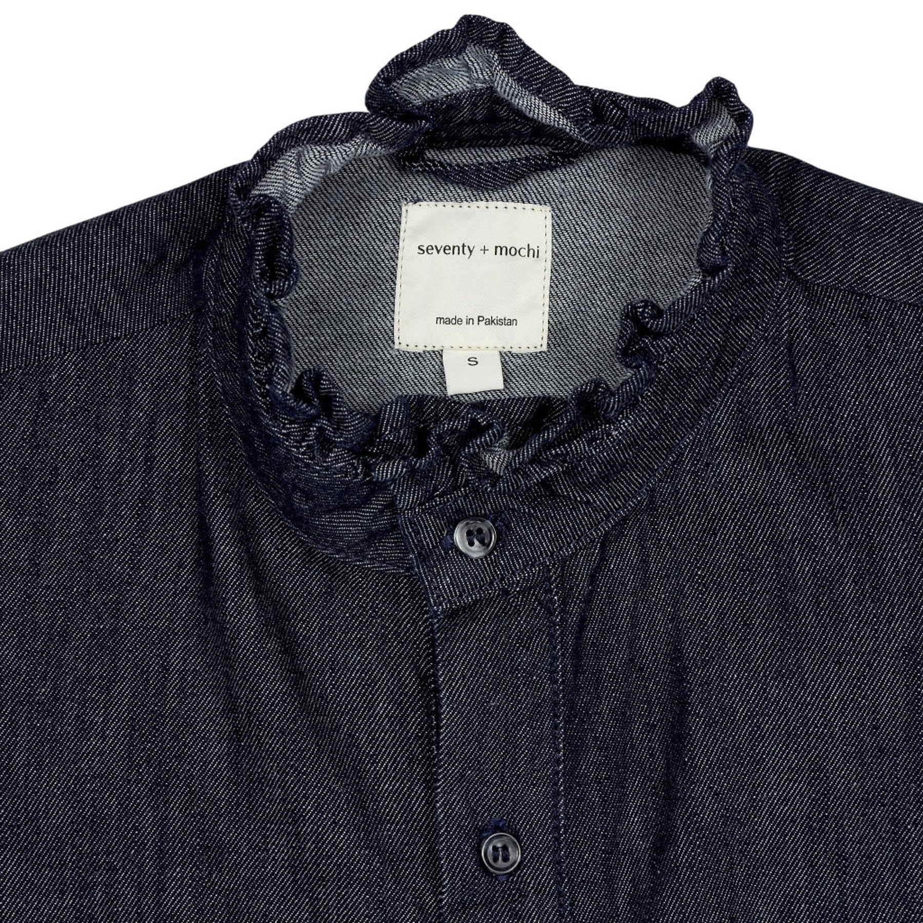 seventy + mochi Blue Denim Blouse