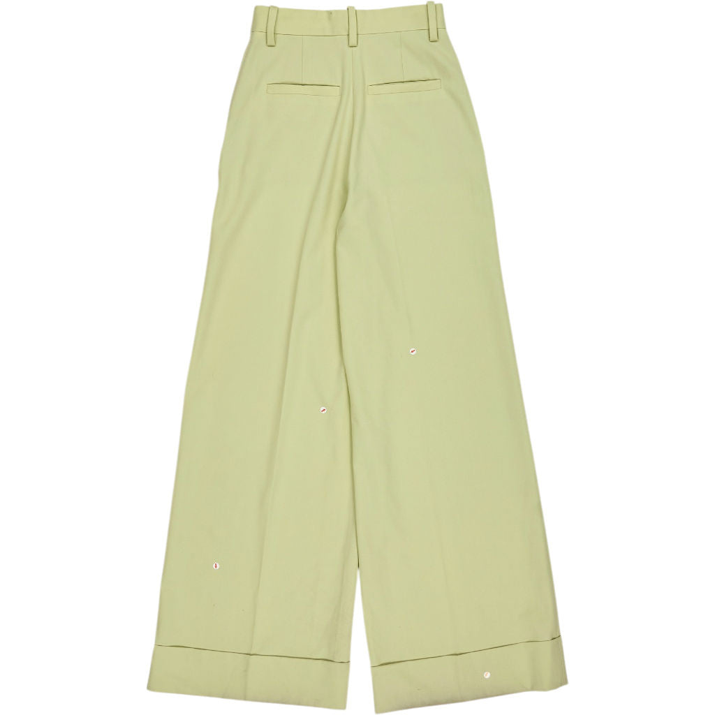 & Other Stories Light Green Wide Leg Trousers
