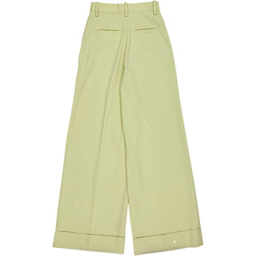& Other Stories Light Green Wide Leg Trousers