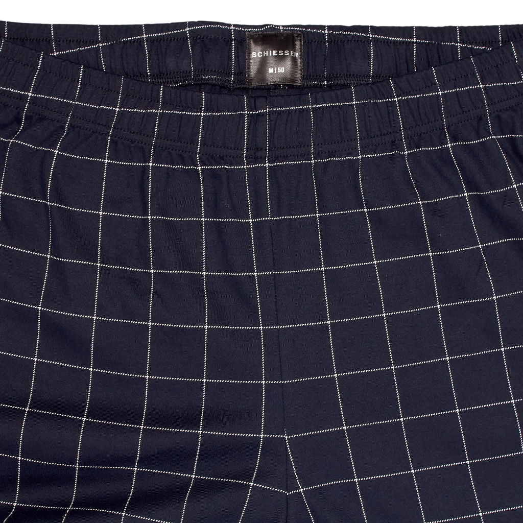 Schiesser Navy Organic Cotton Pajamas