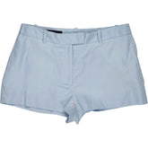 Zara Light Blue Linen Blend Shorts