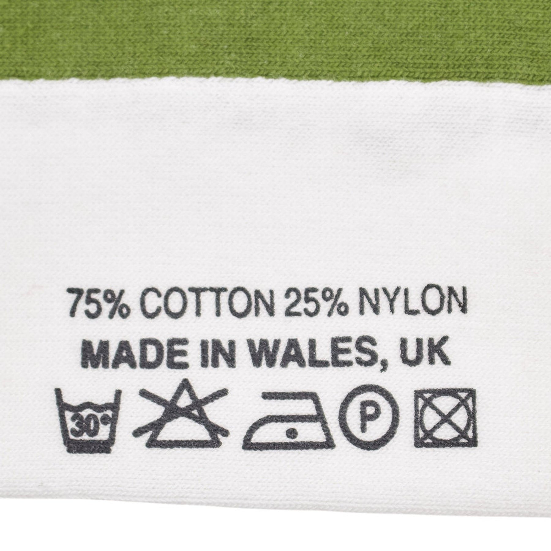 Amari Amari White Green Stripe Socks